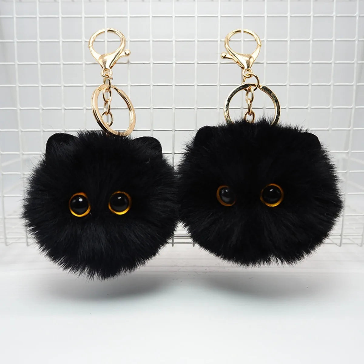 CuteCat Plush Keychain Adorable Cartoon Doll Pendant for Bags and Keys Top Rated Youth Accessory