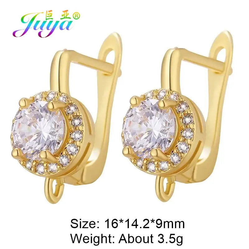 Juya 18K Gold Plated Earwire Hooks for DIY Fashion Jewelry Gold 4