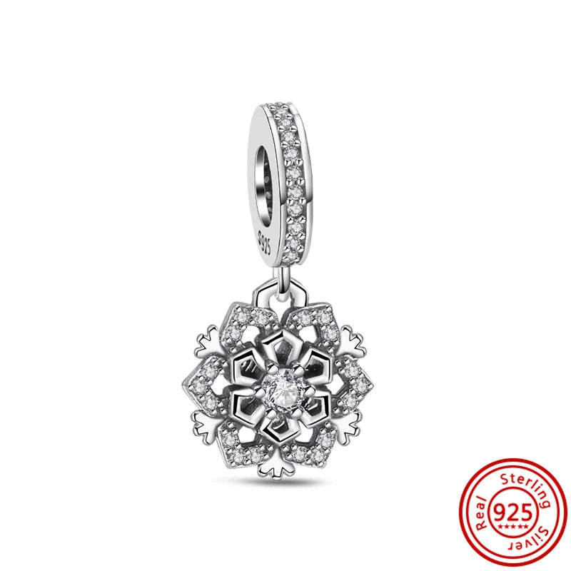 925 Silver Lucky Crown Butterfly Heart Family Tree Beads