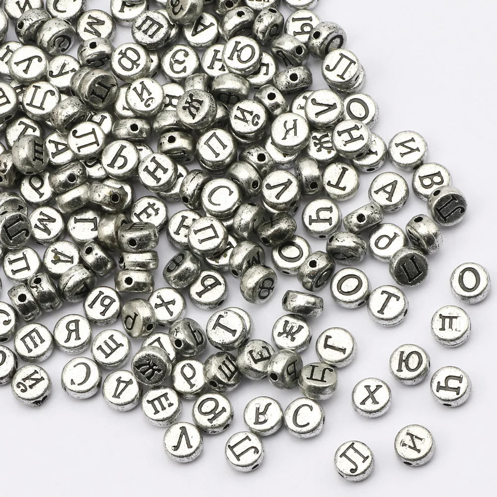 Chic Black Acrylic Beads with Gold Heart Design for Jewelry Crafting