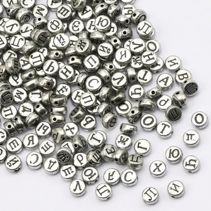 Chic Black Acrylic Beads with Gold Heart Design for Jewelry Crafting