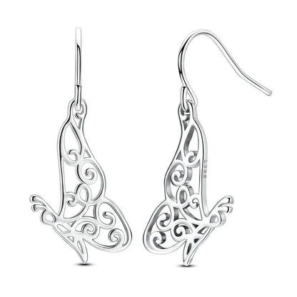 925 Sterling Silver Colorful Butterfly Heart Charms for Women DIY Jewelry Pendants Rings Earrings Bracelets