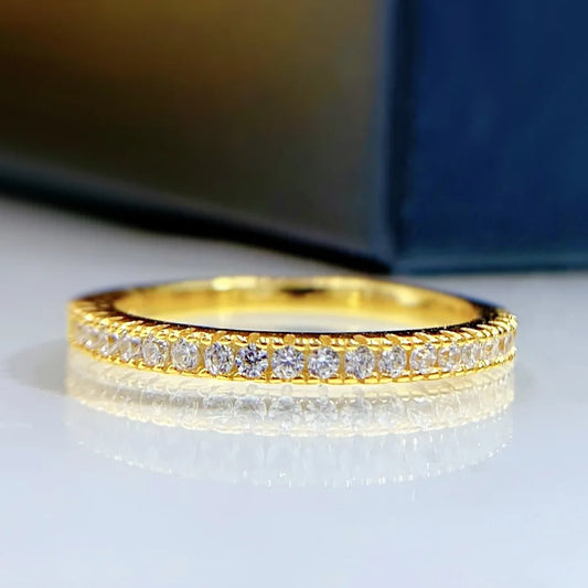 Real 100 Percent 925 Sterling Silver Diamond Engagement Wedding Band Ring Set for Women