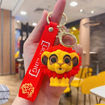 Kawaii Anime Disney Keychain Set Featuring Mickey Mouse, Minnie, Lilo & Stitch