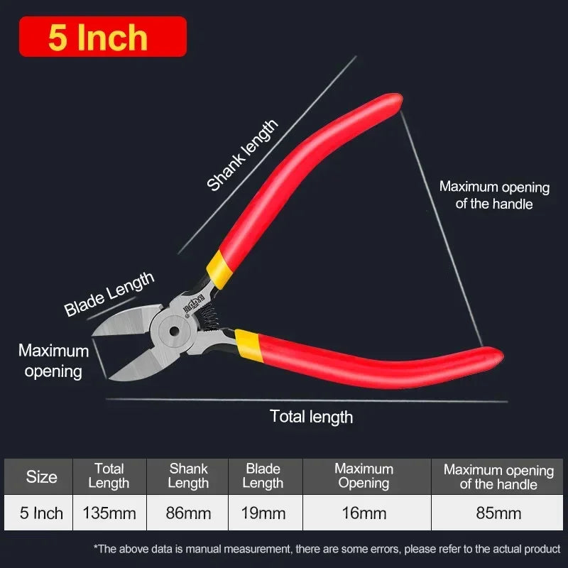 Professional Jewelry Repair Pliers - Top-Rated User-Friendly Diagonal Side Cutters 5 inch Red CHINA