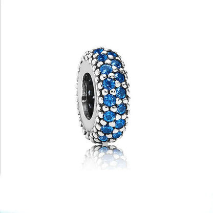 European Zircon Charm Beads 925 Silver Pendant Necklace for Women Gift P498-lan