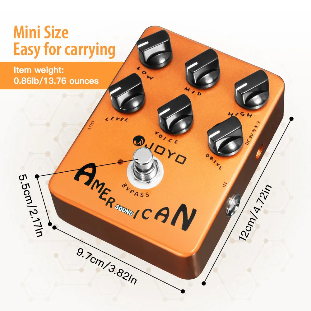 JOYO JF-14 American Sound Overdrive Guitar Effect Pedal JF-14