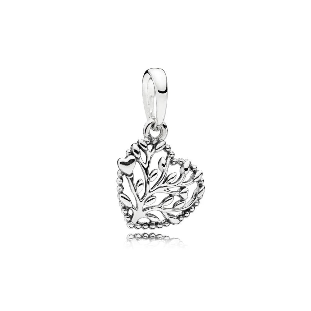 925 Sterling Silver Loving Grandma Family Tree Charm