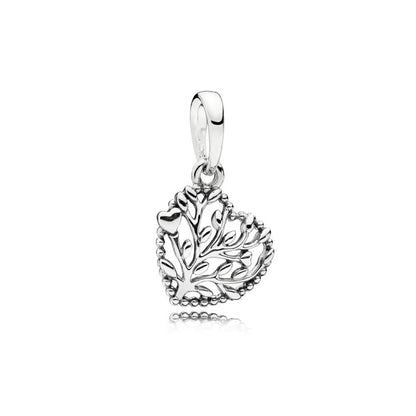 925 Sterling Silver Loving Grandma Family Tree Charm