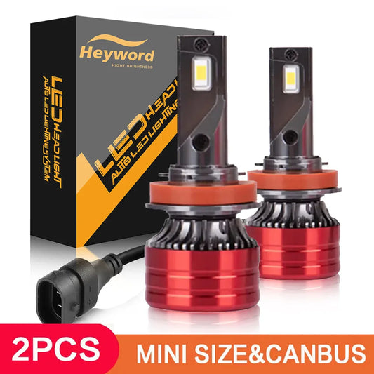 LED Headlight Bulbs 160W 24000LM 6000K Universal H4 H7
