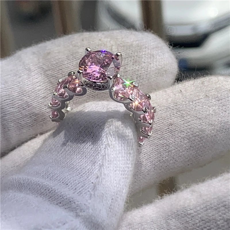 Fashion Anniversary Ring 925 Sterling Silver Moissanite Engagement Wedding Band for Men and Women Elegant Party Jewelry