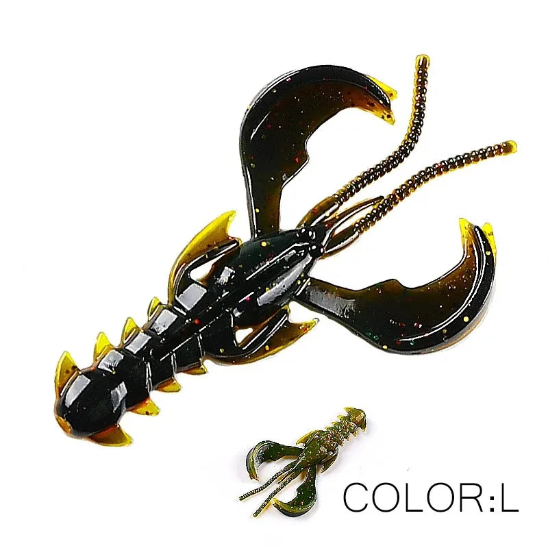 65mm 10pcs Lobster Soft Lure Bionic Shrimp Fishing Bait L