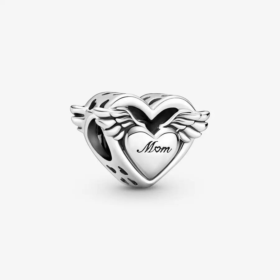Romantic Heart Bead Pendant Set for Charm Bracelets and Necklaces Thanksgiving Jewelry Gift for Women BD03
