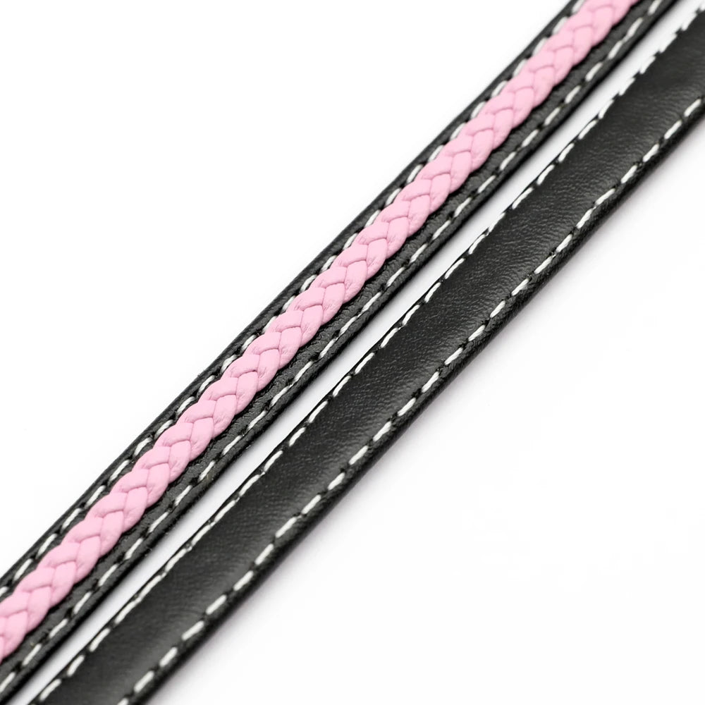 Vibrant Faux Leather Braided Cord for DIY Bracelets and Jewelry Making