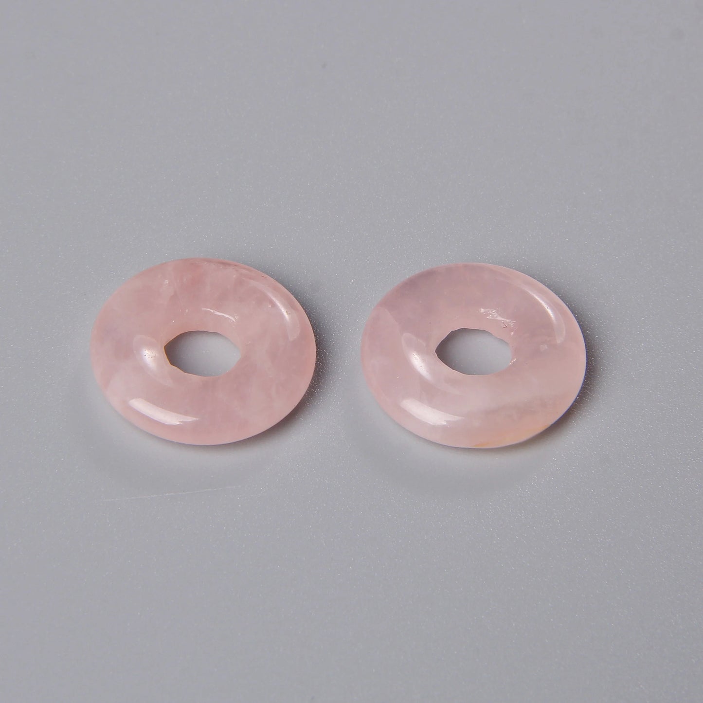 Elegant Labradorite Jade Agate Donut Beads Set for Jewelry Crafting 18mm 5pcs