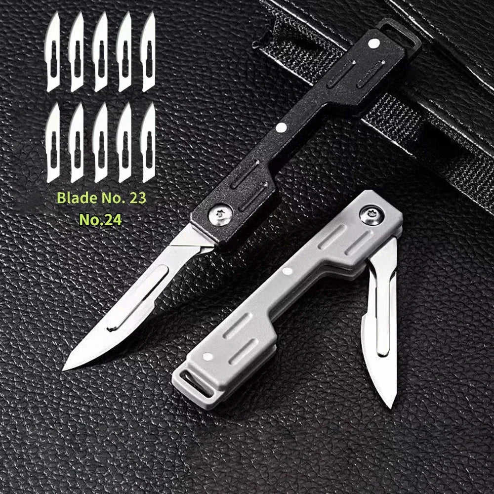 Plastic Handle Mini Performance Folding Mechanical Cost Scalpel Knife