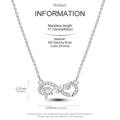 Elegant 925 Sterling Silver Zircon Butterfly Heart Pendant Necklace for Women Anniversary Gift KTN070
