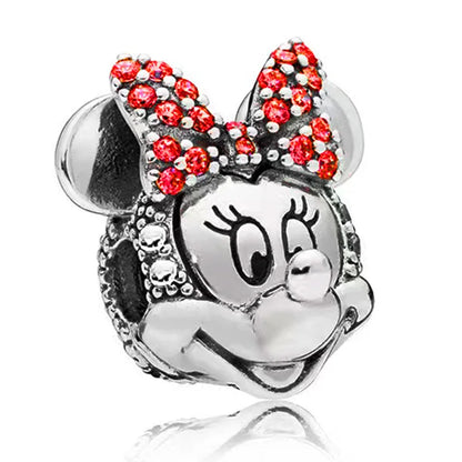 Disney Mickey and Minnie Ice and Snow Princess Charm Pendant for DIY Jewelry DL-019