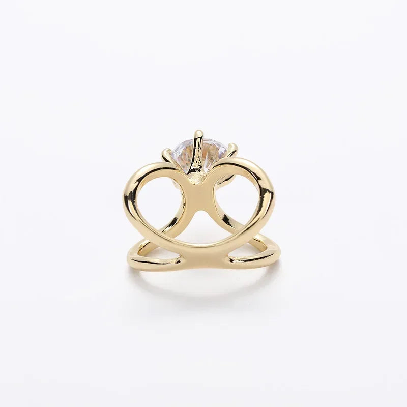 Elegant X Shape Crystal Brooch Scarf Clip For Women Shawl