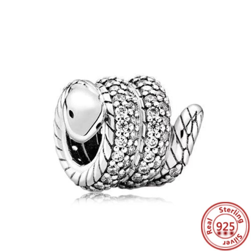 Sterling Silver Animal Charm Beads for Bracelets Featuring Unicorns, Squirrels, Elephants, Owls, Cats, Dogs, Lions, Bears and Rabbits Y166