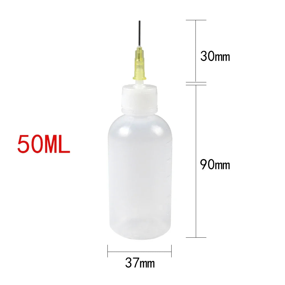 Versatile Plastic Dispensing Needle Bottle for DIY Crafts and Reusable Projects