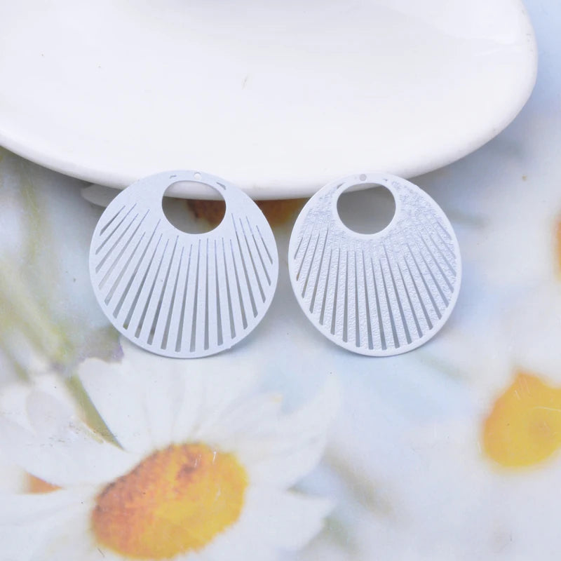 Brass Leaf Sunflower Waterdrop Charms Set for DIY Jewelry Making