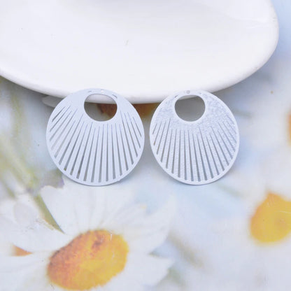 Brass Leaf Sunflower Waterdrop Charms Set for DIY Jewelry Making