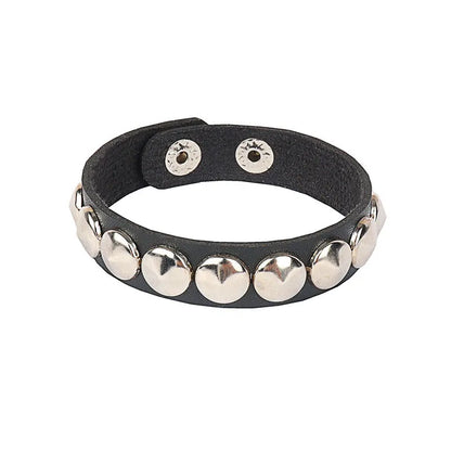 Gothic Punk Cat Heart Leather Bracelet For Women And Men