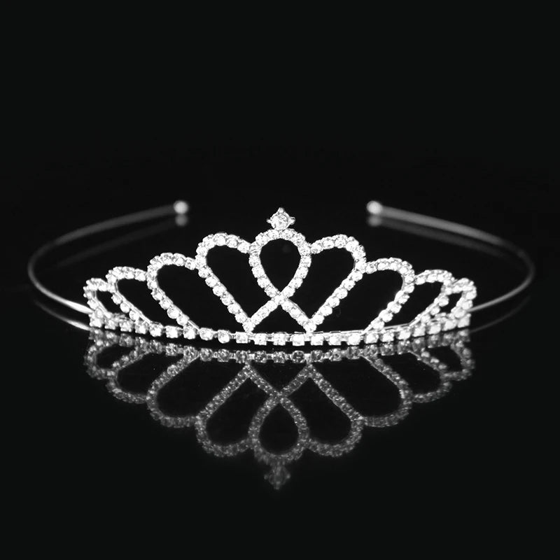 Elegant Crystal Princess Tiaras for Girls Wedding Party Hair Accessories