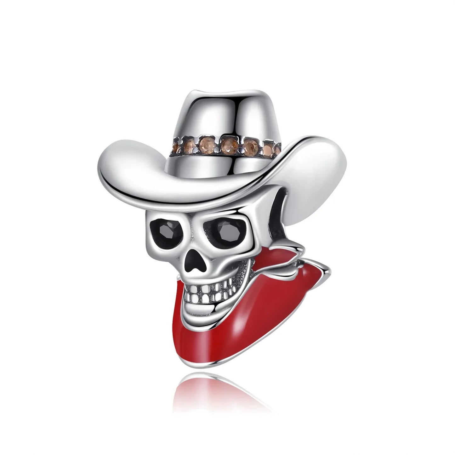 925 Sterling Silver Red Love Bunny Dog Skull Ladybug Flower Zircon Beads Charms for DIY Women Bracelet Necklace Gift