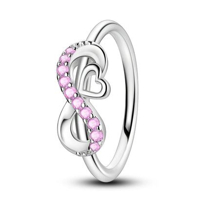 Zircon Diamond 925 Sterling Silver Women's Ring Elegant Fine Jewelry KTR193