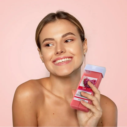 Aloe Rose Wax Cartridge Roller Refill for Painless Bikini Body Hair Removal
