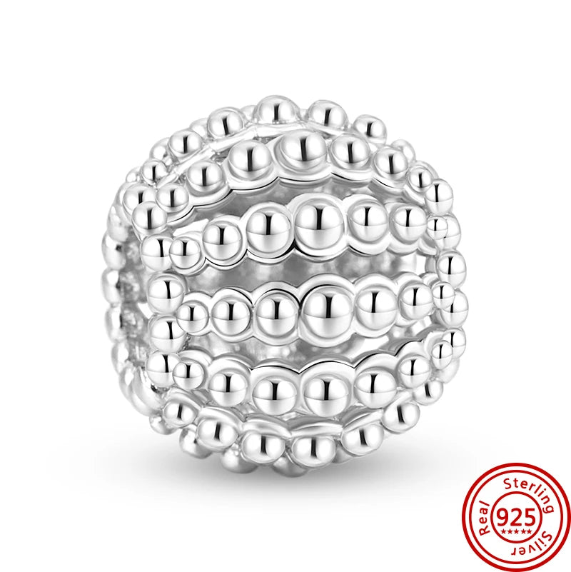Silver Animal Hearts Infinity Crown Bead Charms Bracelet for Women 925 Sterling Silver Jewelry Y116