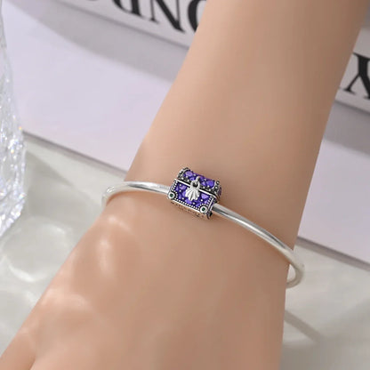 925 Sterling Silver Colorful Rainbow Stars Moon Sun Charm for Women DIY Fine Jewelry Pendant Bracelet Necklace
