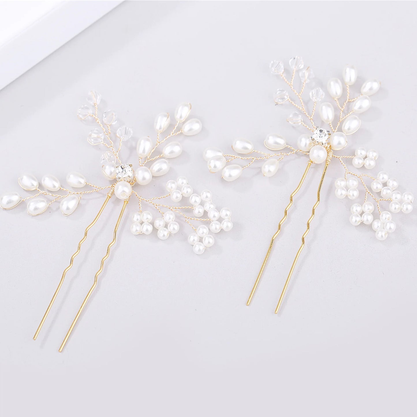 Elegant Bridal Pearl Hairpins Headpieces for Women - Timeless Wedding Hair Accessories