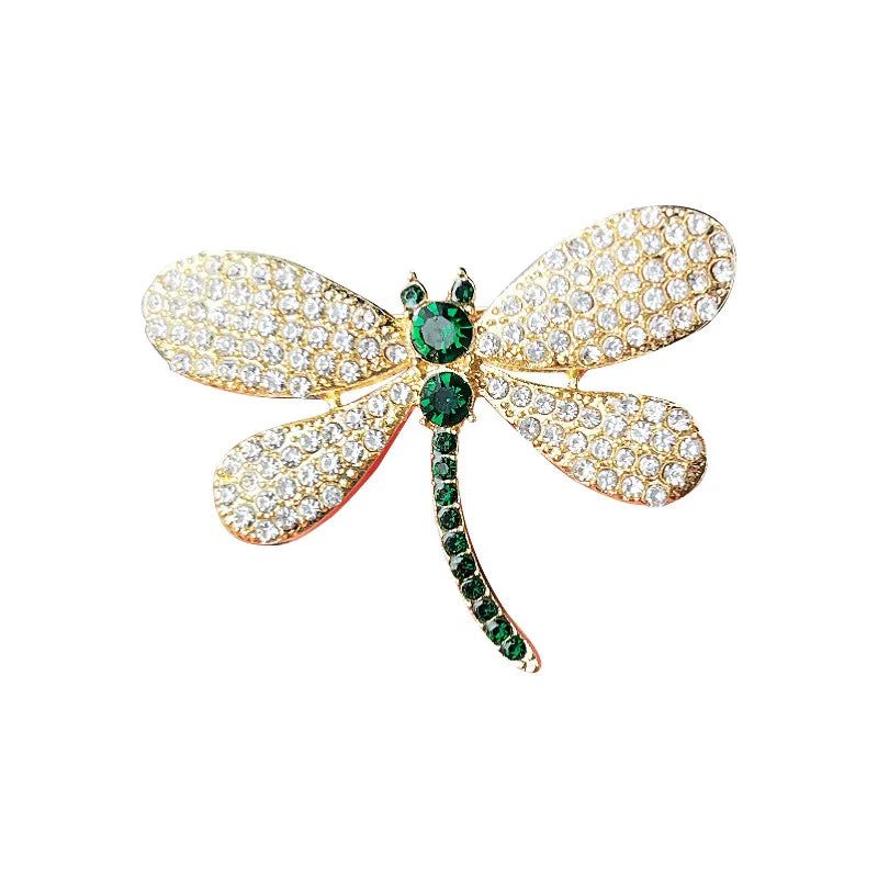 Elegant Dragonfly Brooch for Women - Chic Corsage Pin for Suit and Party Wear