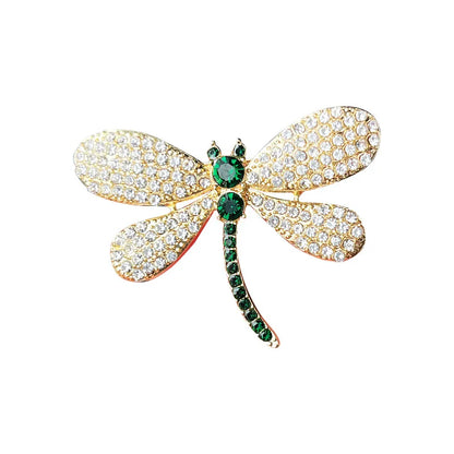 Elegant Dragonfly Brooch for Women - Chic Corsage Pin for Suit and Party Wear