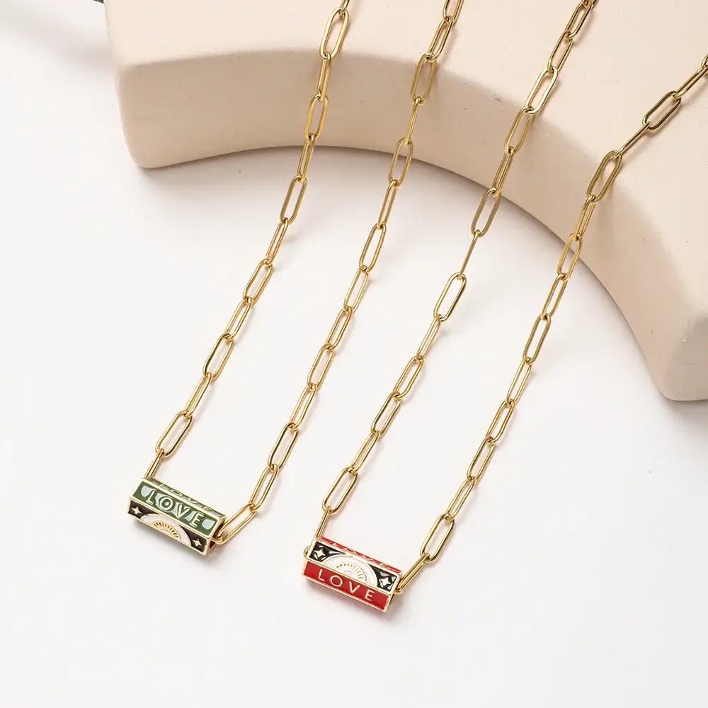 Stainless Steel Chain Lucky Eye Amulet Amour Love Necklace Bohemian Jewelry XN115-11 CHINA