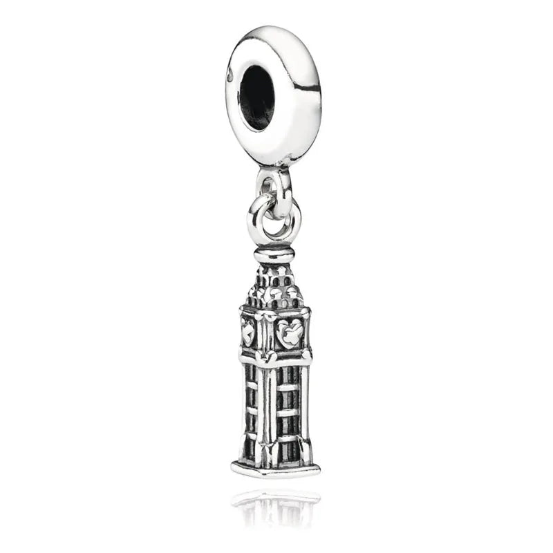 Sunflower Evil Eye Charm 925 Silver Plated Bead for DIY Bracelets Women's Jewelry B1659