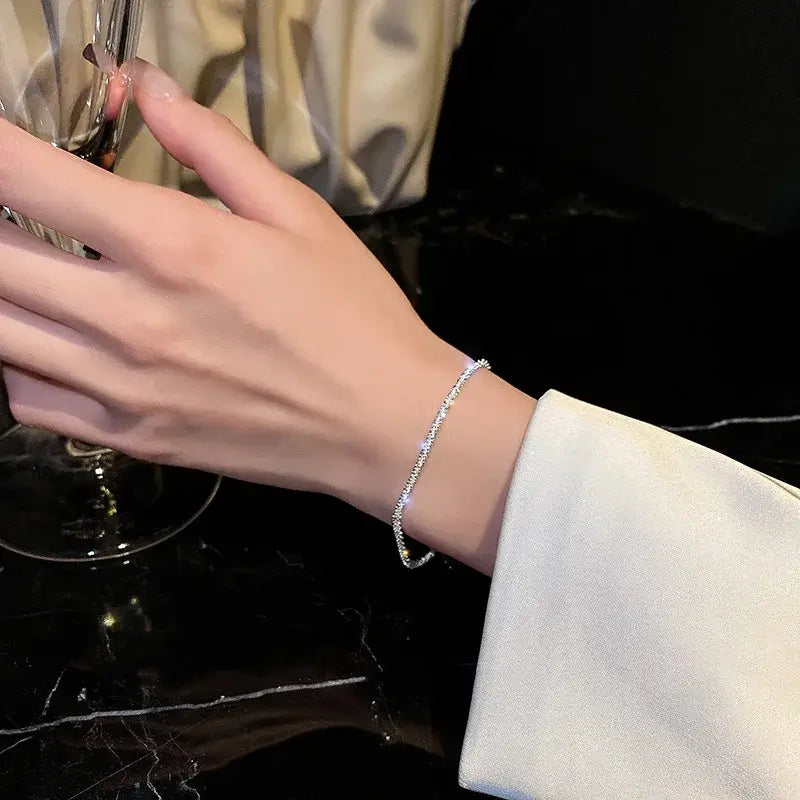 Sparkling Starry Summer Anklet Bracelet Necklace Jewelry Gift bracelet A silver