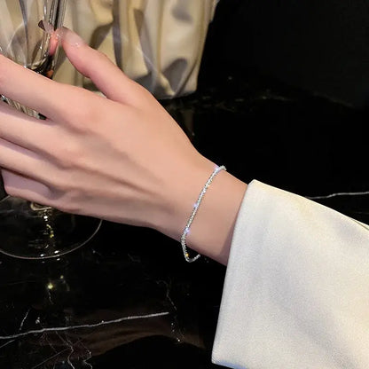 Sparkling Starry Summer Anklet Bracelet Necklace Jewelry Gift bracelet A silver