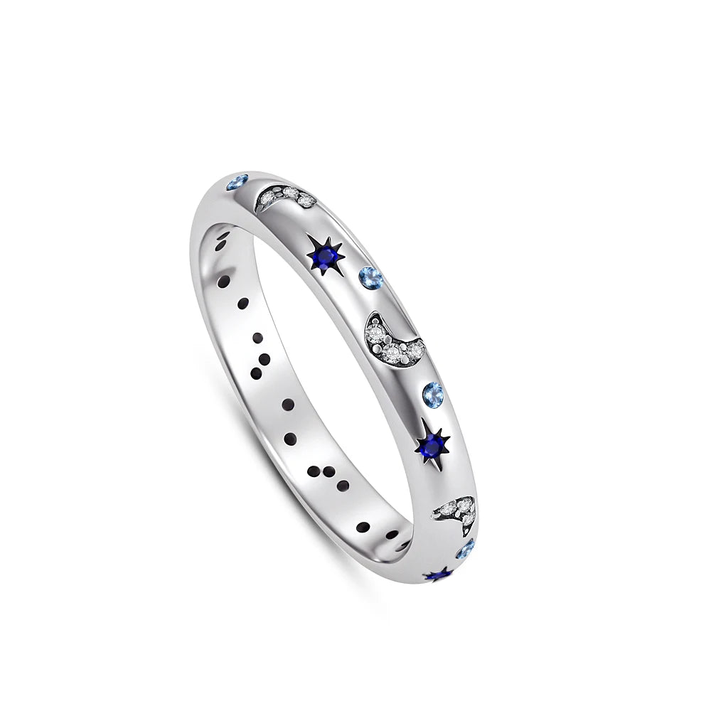 Elegant 925 Sterling Silver Pearl Inlaid Ring for Women High End Fashion Jewelry B5902