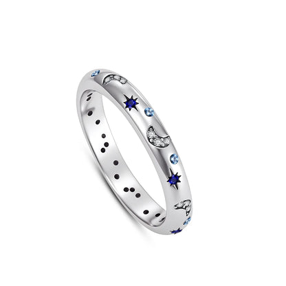 Elegant 925 Sterling Silver Pearl Inlaid Ring for Women High End Fashion Jewelry B5902