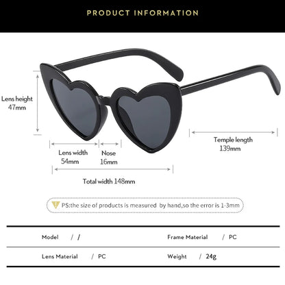 Heart Shaped Sunglasses for Bachelorette Party Bridal Shower Gifts and Decorations Fun Bridesmaid Accessories