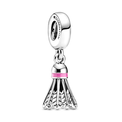 Pink Hot Air Balloon Daisy Murano Glass Charm for European Silver Bracelet SS0701