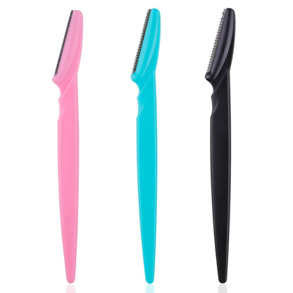 Portable 3/4/10Pcs Eyebrow Trimmer Face Blade Shaver Tools 3pcs Mix 2