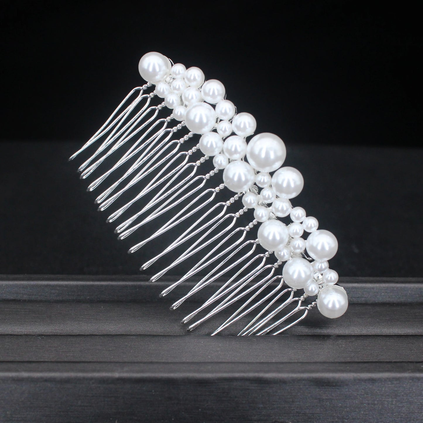 Butterfly Hair Combs - Gold Metal Hairpins for Women - Elegant Bride Accessories Comb Silver