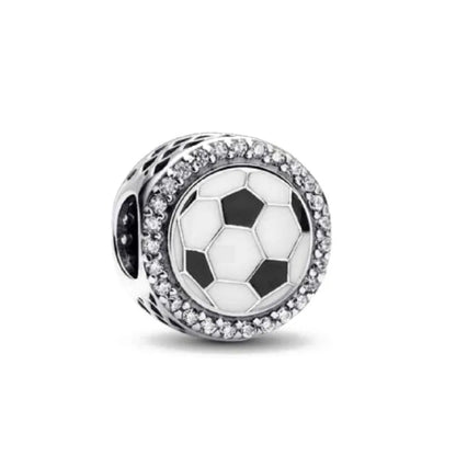 Sterling Silver European Charms with Zircon for DIY Bracelets and Jewelry Making B5992