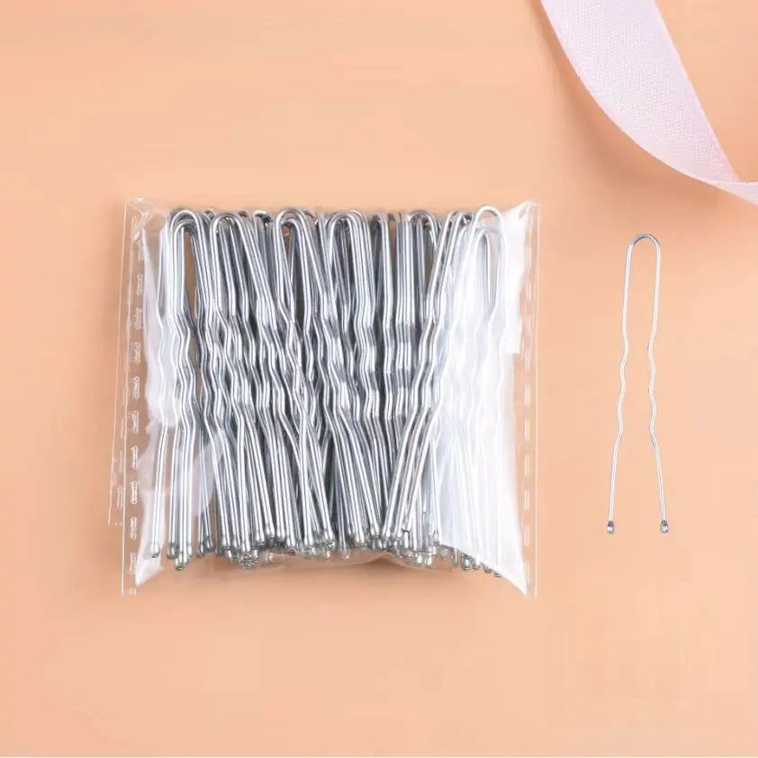 Elegant U Shaped Hairpins Set for Bridal and Fashion Hair Styling