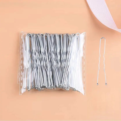 Elegant U Shaped Hairpins Set for Bridal and Fashion Hair Styling